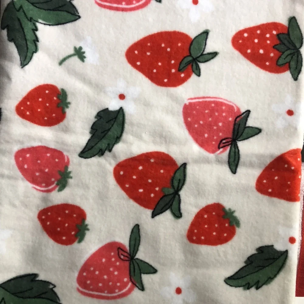 Envogue STRAWBERRY Cotton Bath Towels s/2